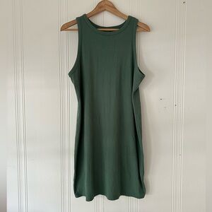 Green tank top dress